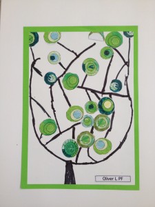 Prep abstract green tree